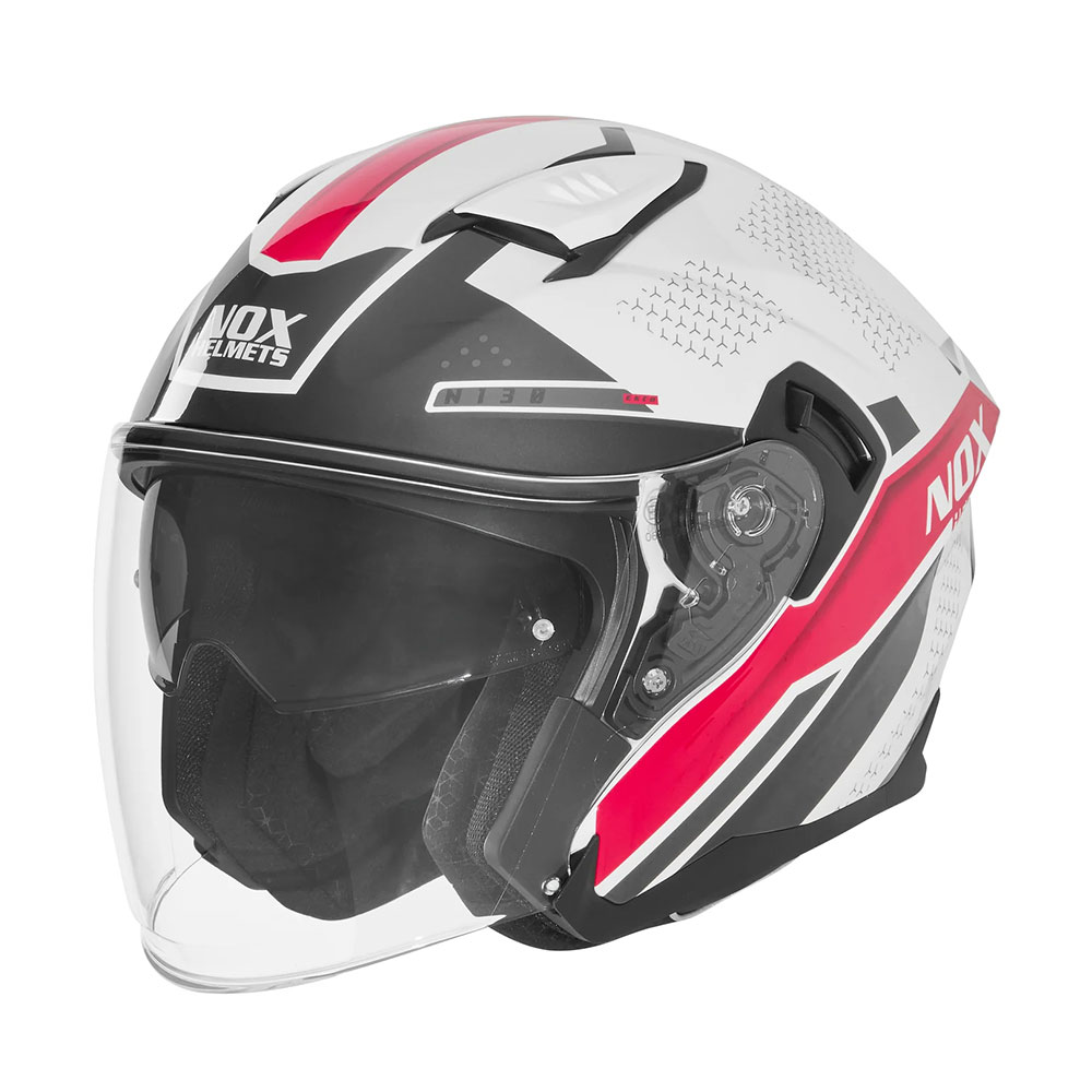 Kaciga NOX Jet N130 EKTO rozo bela XS