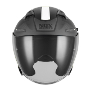 Kaciga NOX Jet N130 EKTO belo mat crna 2XL