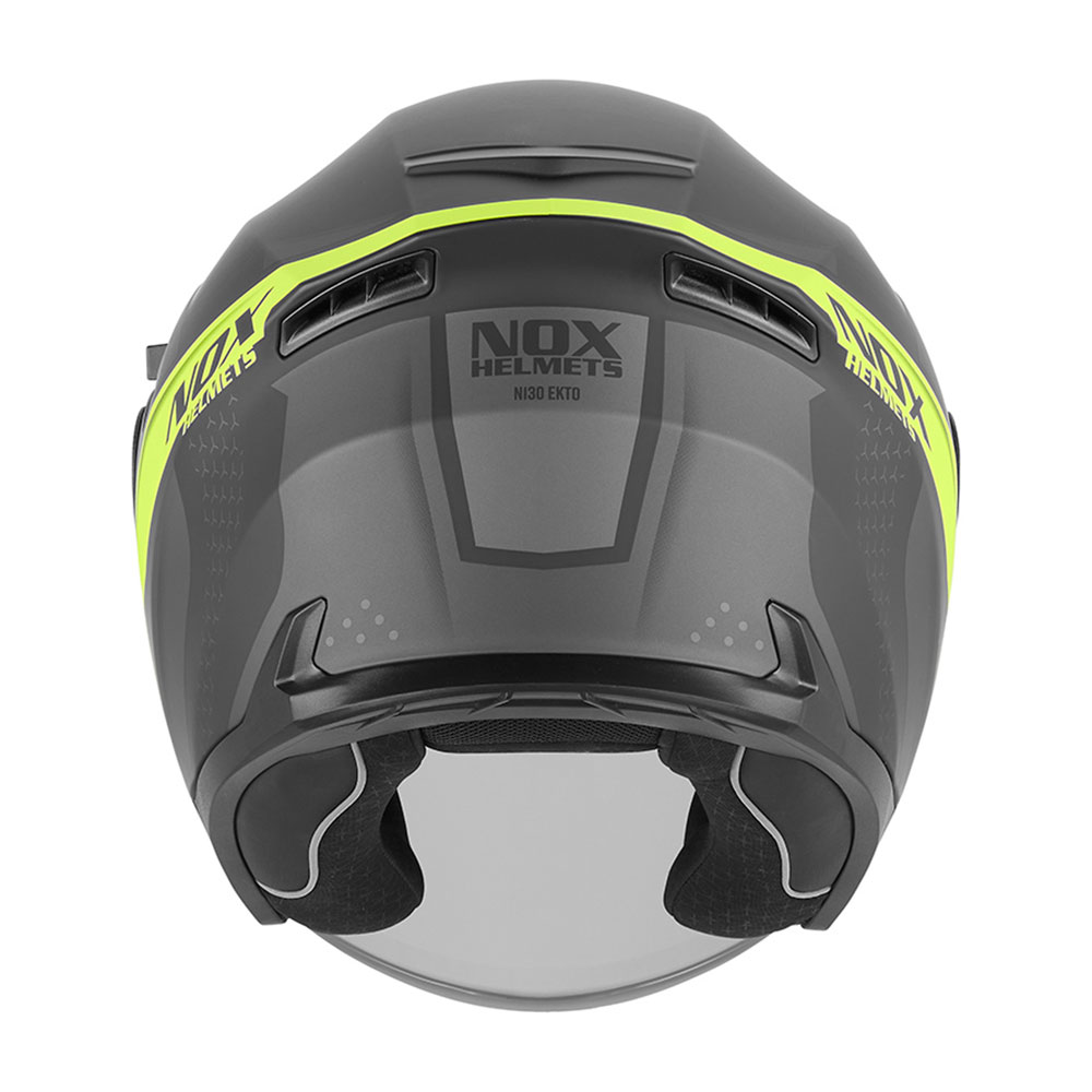 Kaciga NOX Jet N130 EKTO mat crno žuta L