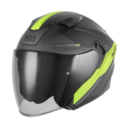 Kaciga NOX Jet N130 EKTO mat crno žuta 2XL