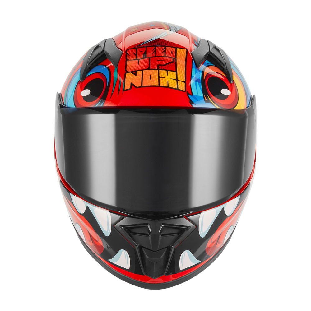 Kaciga NOX Full Face N731 SCRAPPY sjajno crvena dečija M