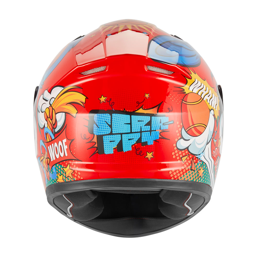 Kaciga NOX Full Face N731 SCRAPPY sjajno crvena dečija M