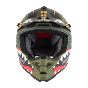 Kaciga NOX Cross N761 FIGHTER mat KHAKI dečija