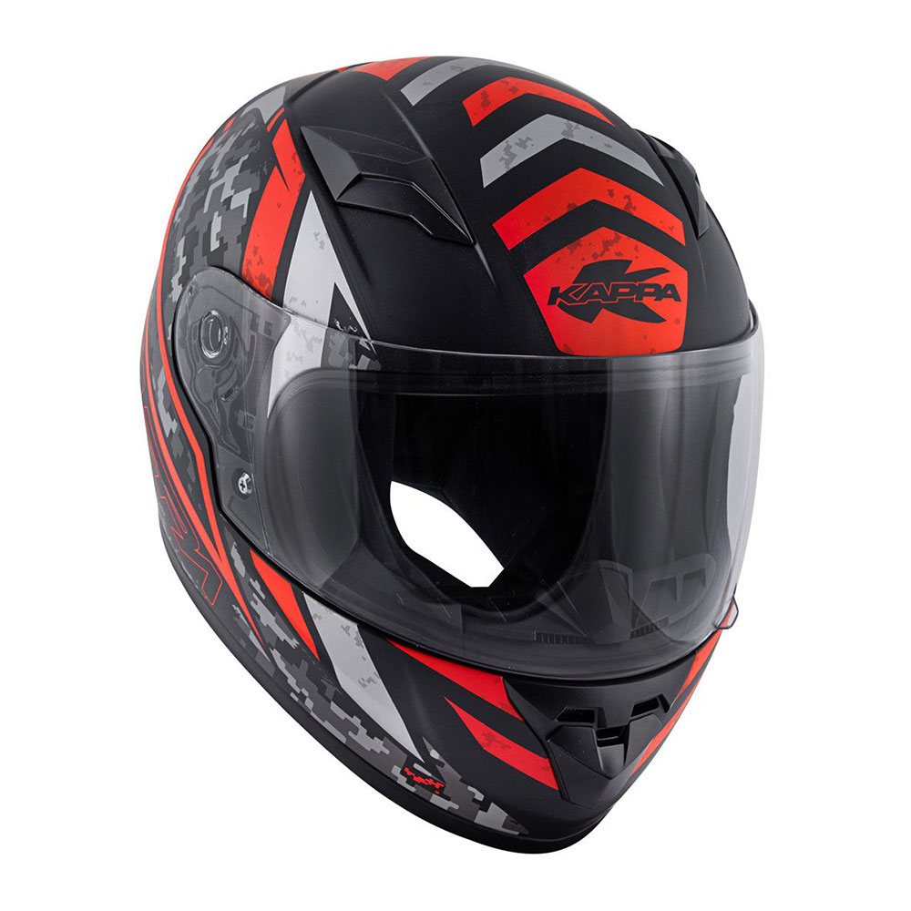 Kaciga Kappa DEČIJA zatvorena KJ04 EVO PROX  mat crno crvena L