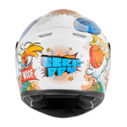 Kaciga NOX Full Face N731 SCRAPPY sjajno bela dečija XL