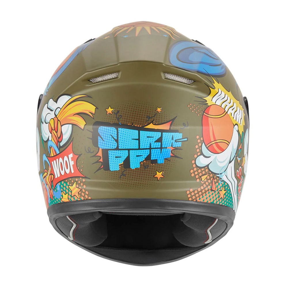 Kaciga NOX Full Face N731 SCRAPPY KHAKI mat dečija L