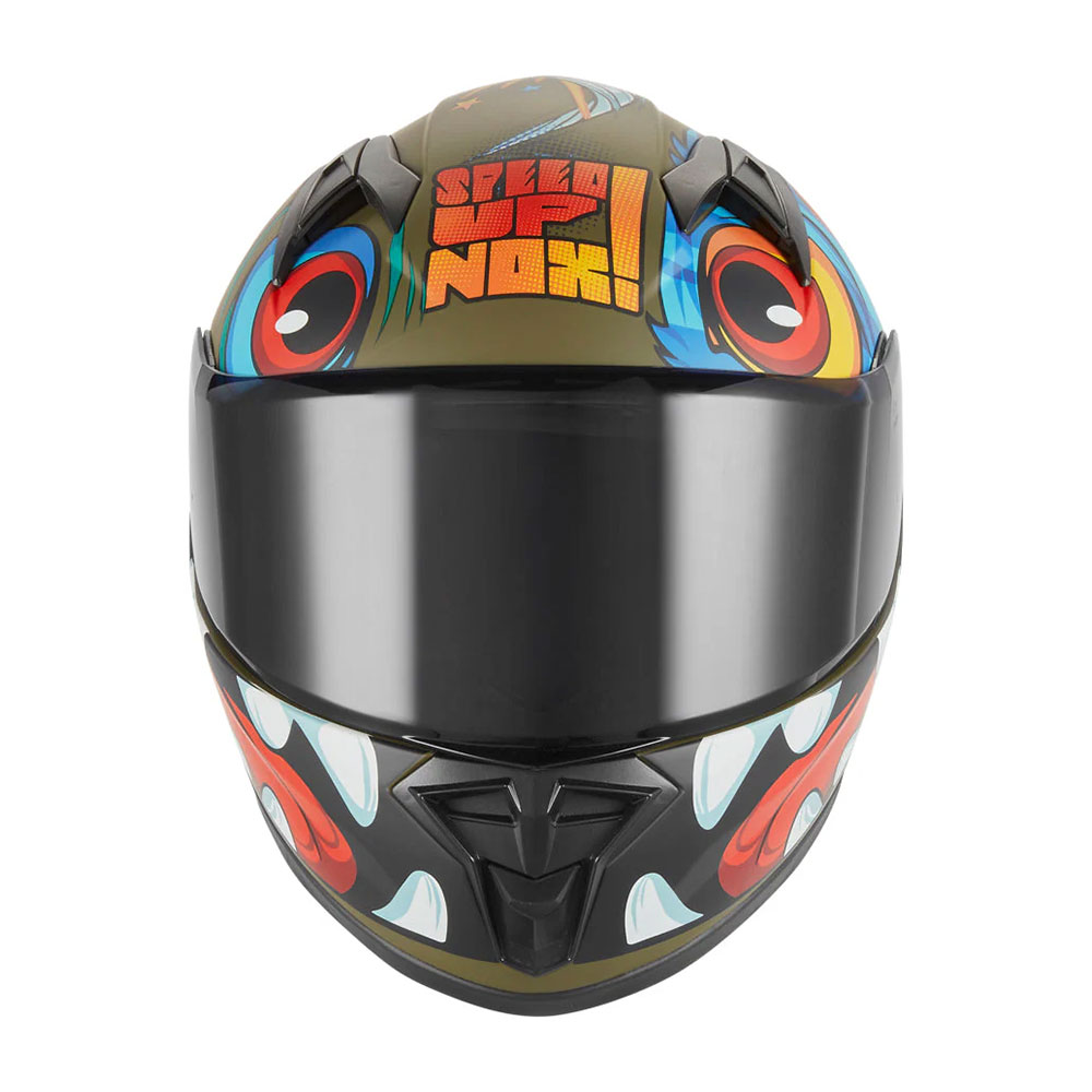 Kaciga NOX Full Face N731 SCRAPPY KHAKI mat dečija XL