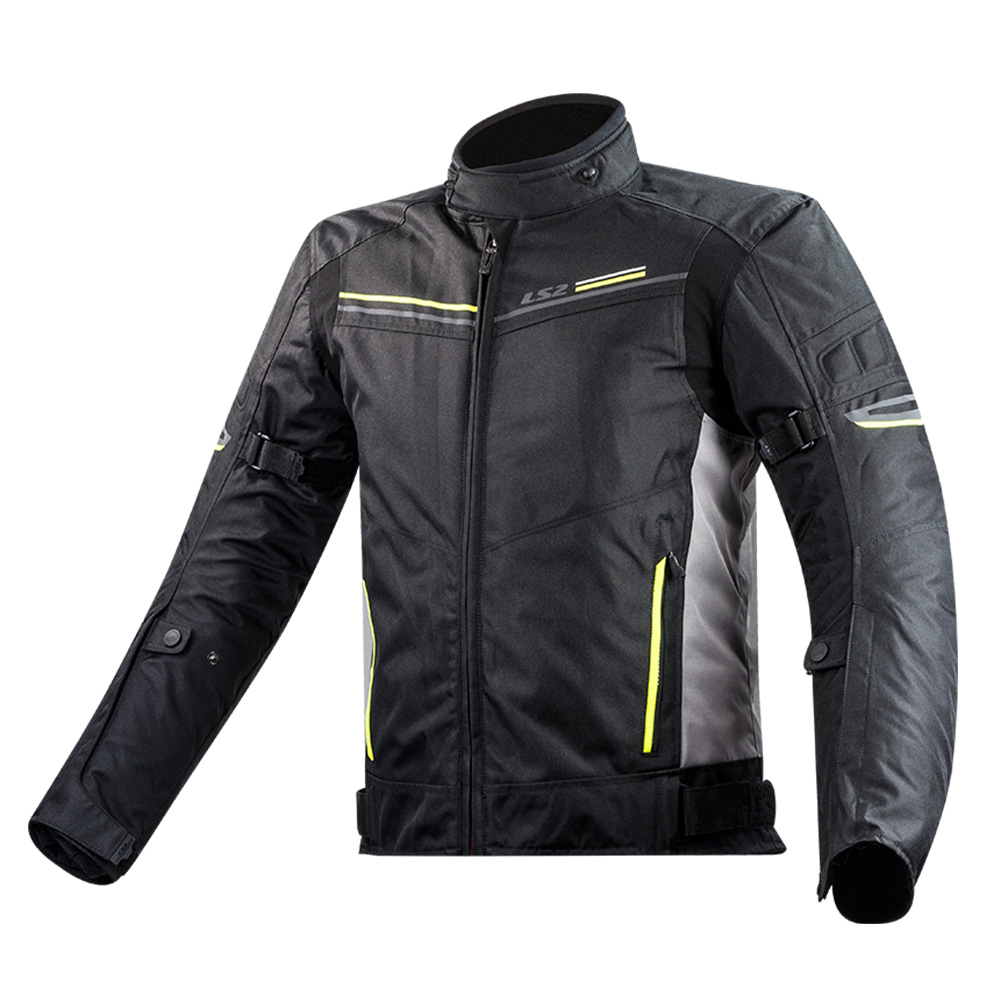 Jakna LS2 SHADOW muška crno titanium žuta L