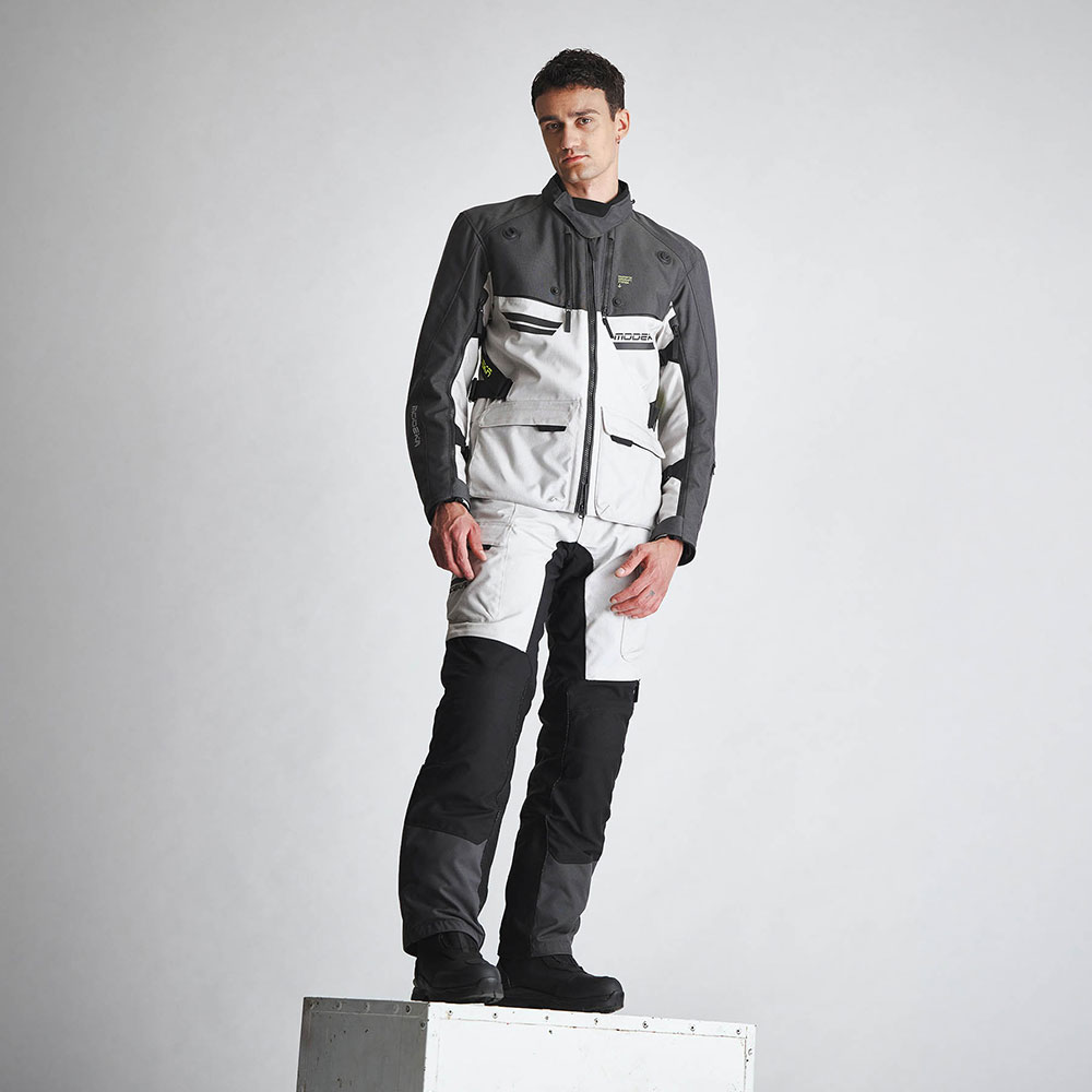 Jakna ATLAZ svetlo sivo crna MODEKA