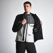 Jakna ATLAZ svetlo sivo crna MODEKA