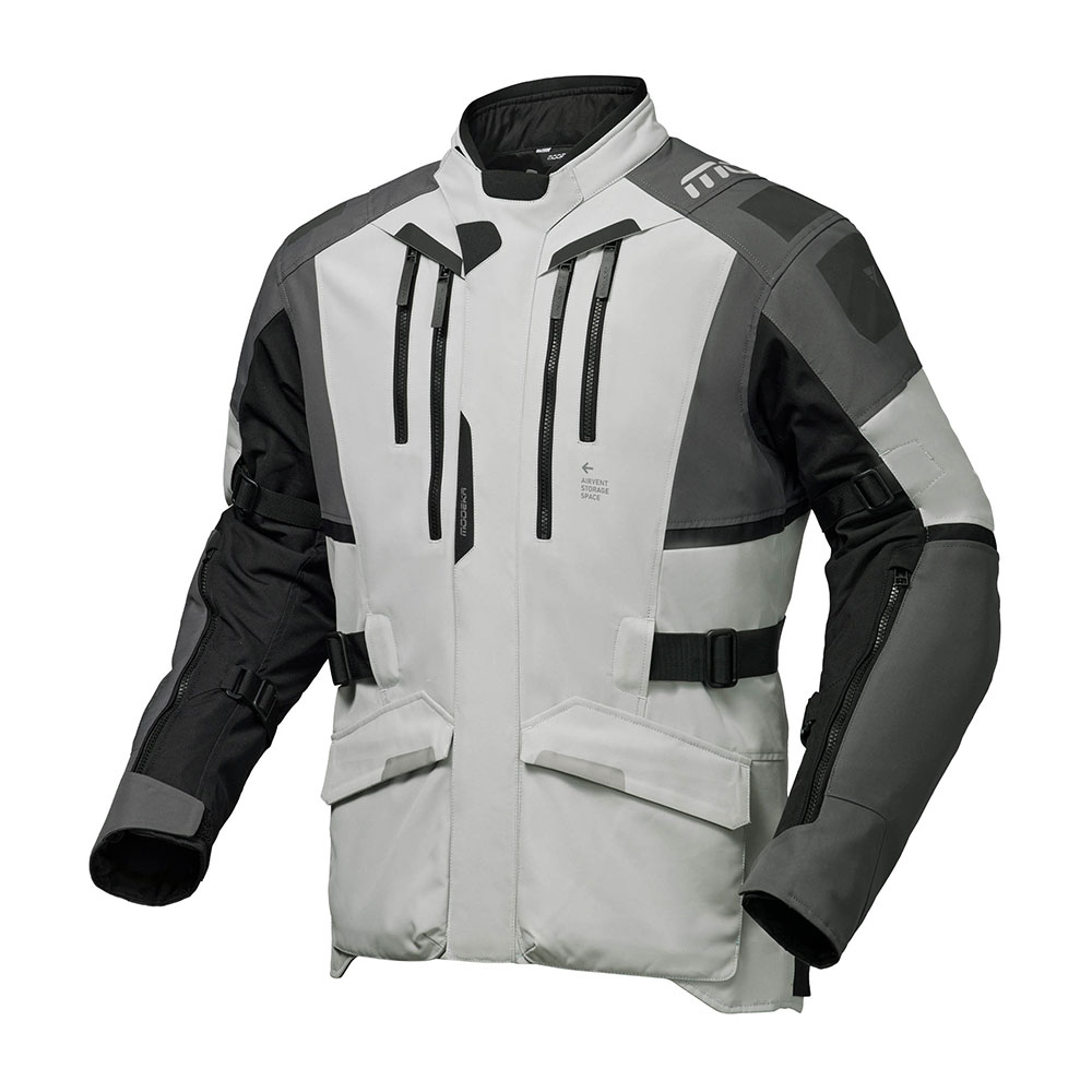 Jakna STRIKER III svetlo siva crna 2 u 1 L MODEKA