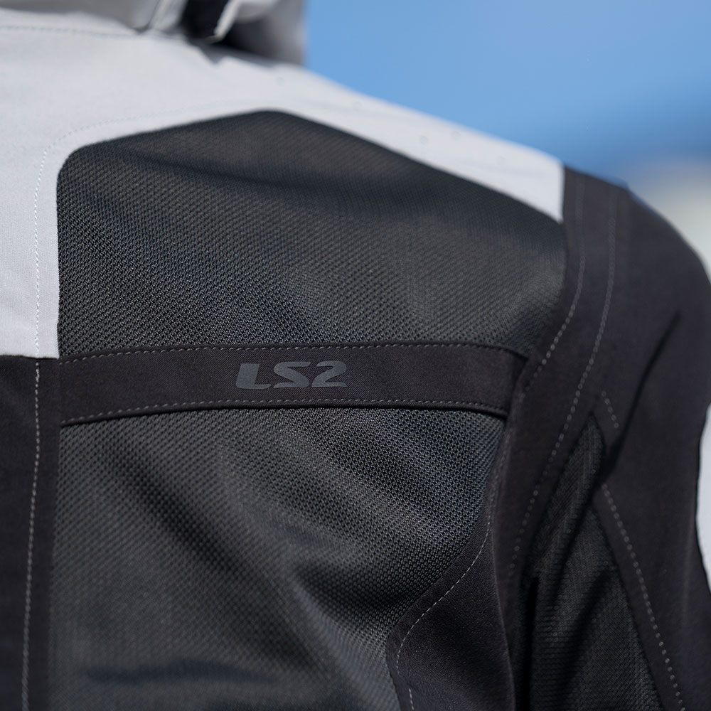 Jakna LS2 BOLTON AIR muška sivo bela L