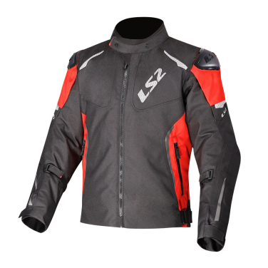 Jakna LS2 ZOOM muška crno crvena 5XL