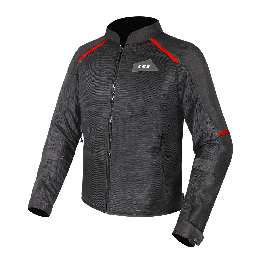 Jakna LS2 BREEZE muška crno crvena 3XL