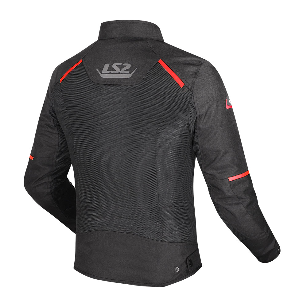 Jakna LS2 BREEZE muška crno crvena 4XL