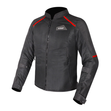 Jakna LS2 BREEZE muška crno crvena 4XL