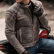 Jakna MODEKA VINCENT AGED braon kožna 54 / XL