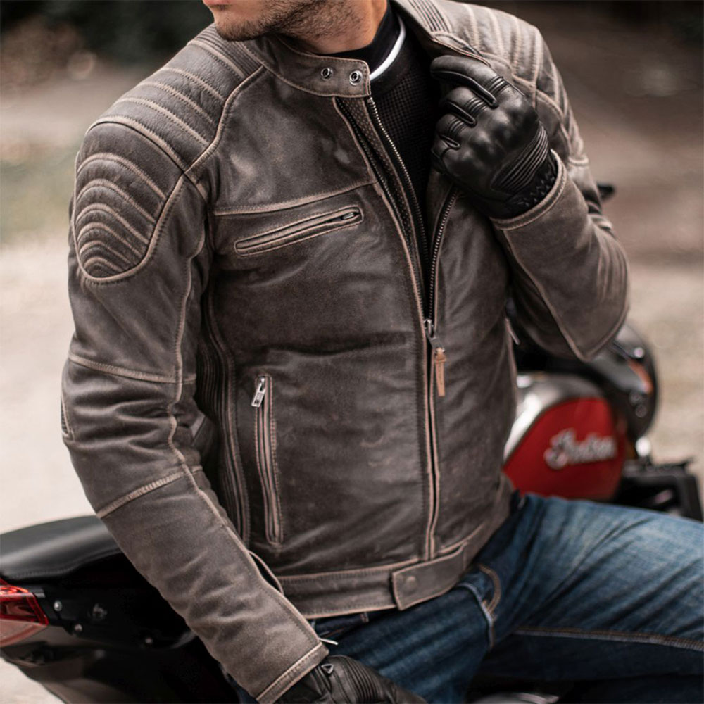 Jakna MODEKA VINCENT AGED braon kožna 54 / XL