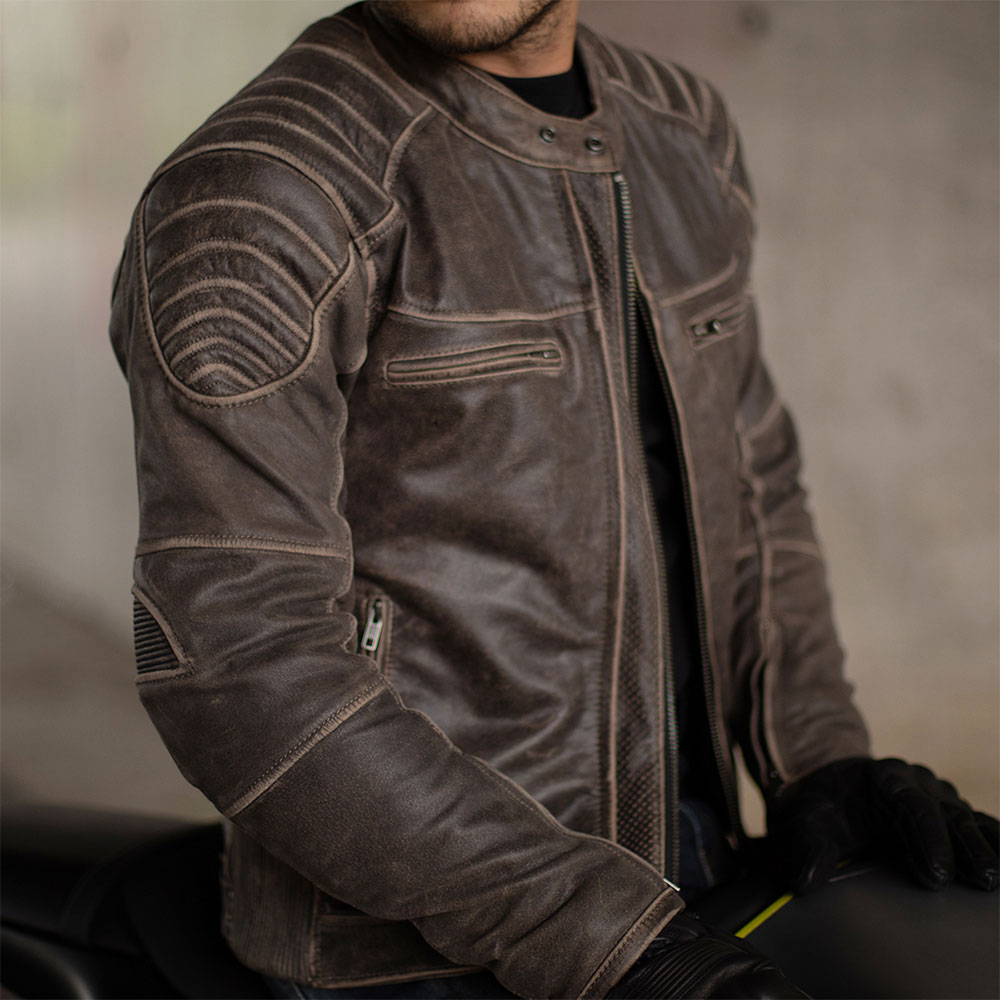 Jakna MODEKA VINCENT AGED braon kožna 54 / XL