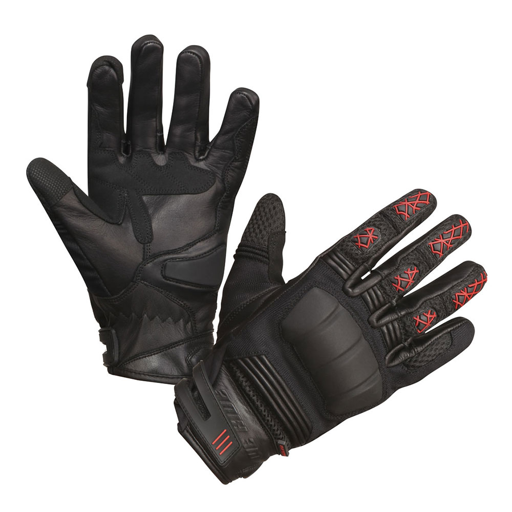 Rukavice ENNOS letnje crno crvene 9 L MODEKA