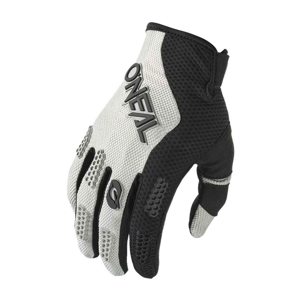 Rukavice ONEAL ELEMENT RACEWEAR crno sive M/8,5