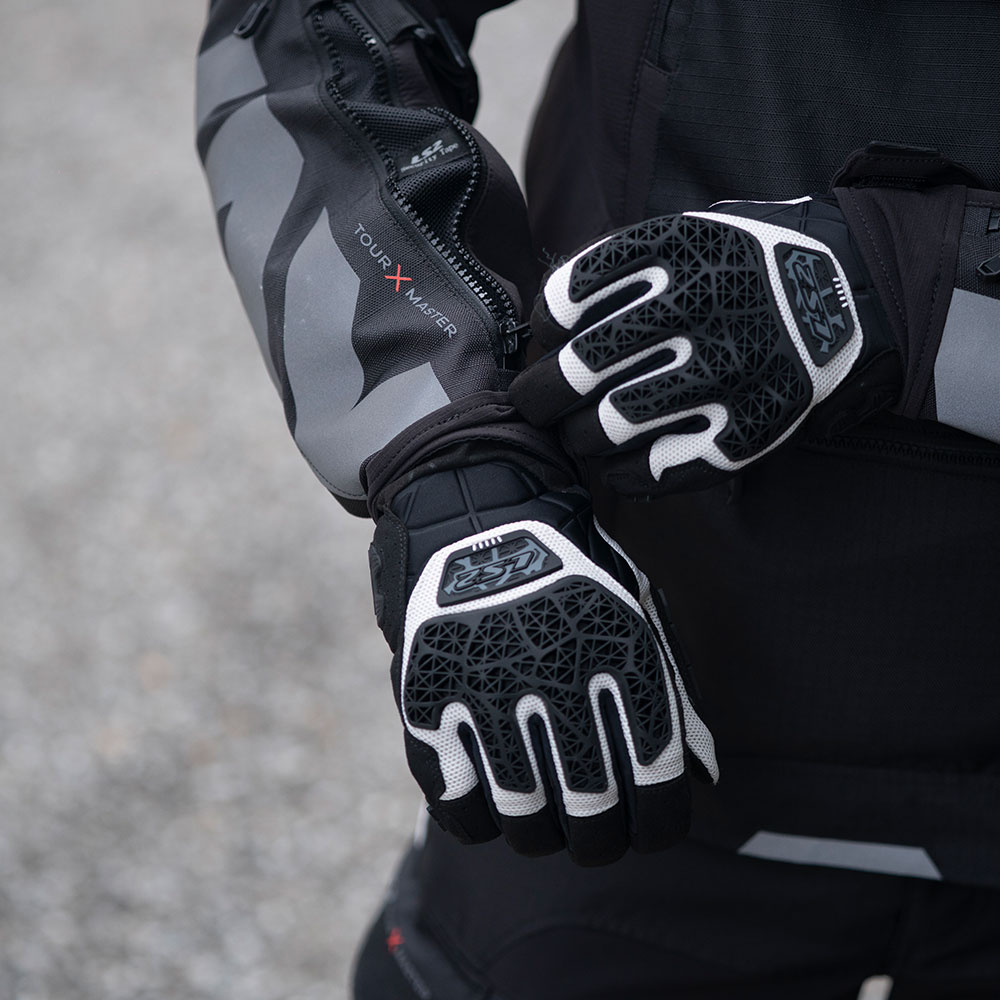 Rukavice LS2 ALL TERRAIN II muške crno sive XXL