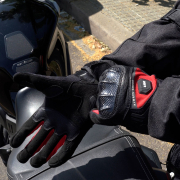 Rukavice LS2 ATOM muške crno crvene 3XL