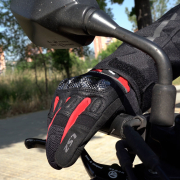 Rukavice LS2 ATOM muške crno crvene 3XL