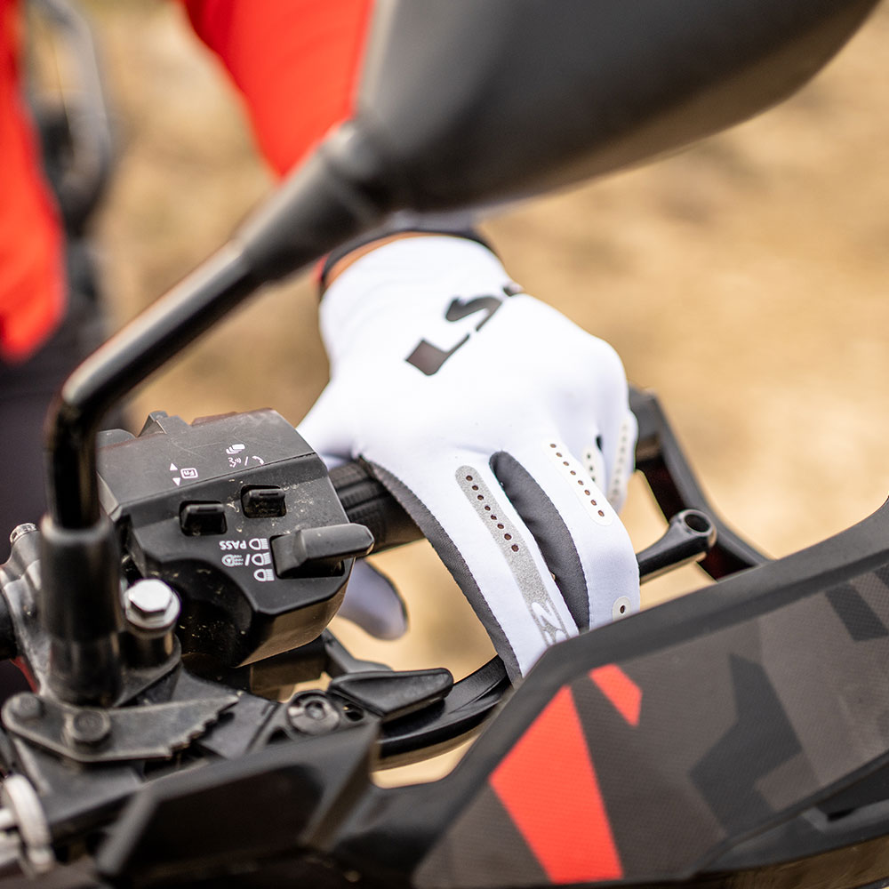 Rukavice LS2 BEND muške belo sive L