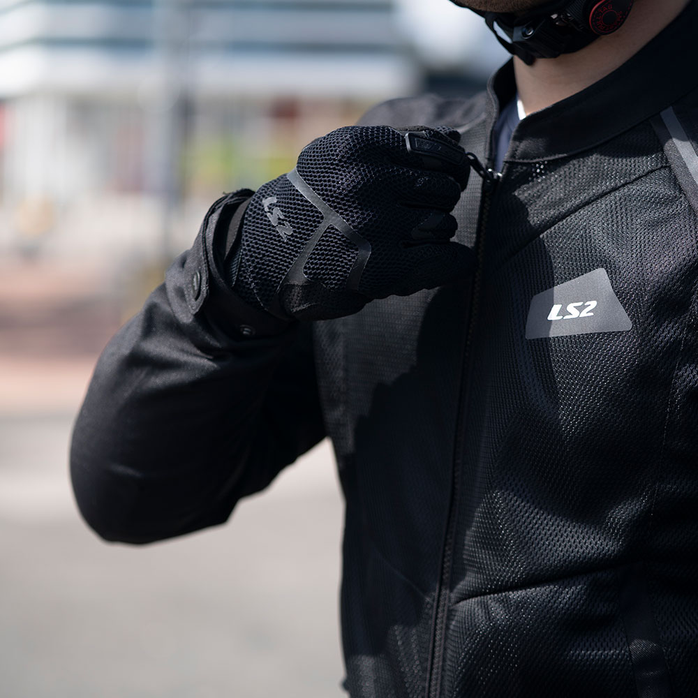 Rukavice LS2 RAY II muške crne 3XL
