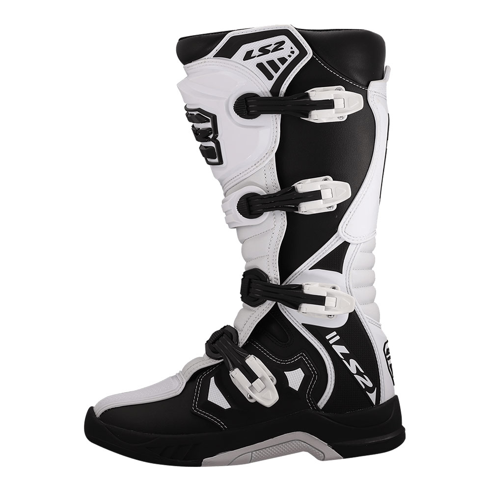 Motocross čizme LS2 RAPTOR muške crno bele 41