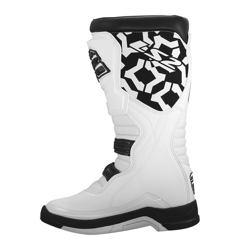 Motocross čizme LS2 RAPTOR muške crno bele 42