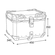Centralni kofer LS2 ALU crni 45L