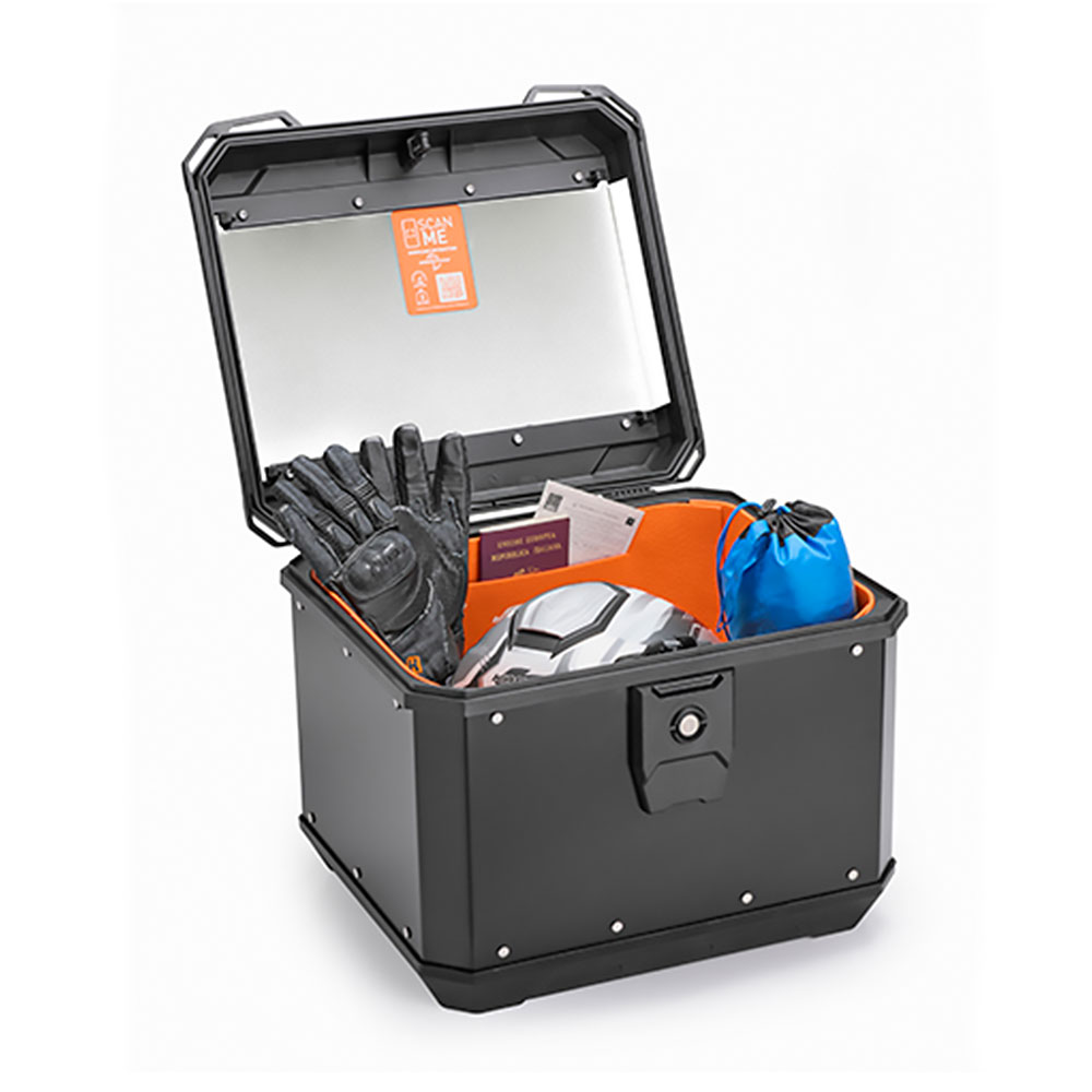 Centralni kofer Kappa K'METROBOX KMX500B Alu crni Monolock 50L