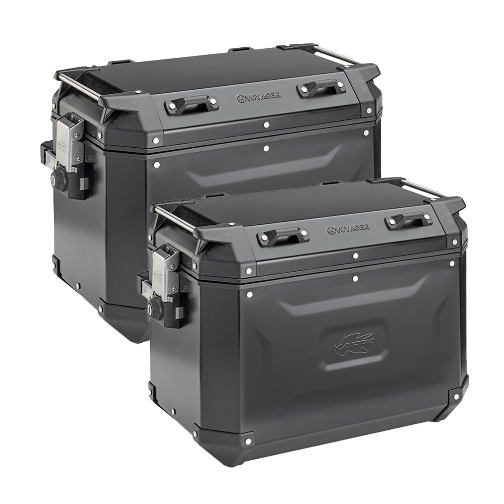 Bočni koferi Kappa K'VOYAGER KVG4837BPACK2 Alu crni Monokey 48/37L