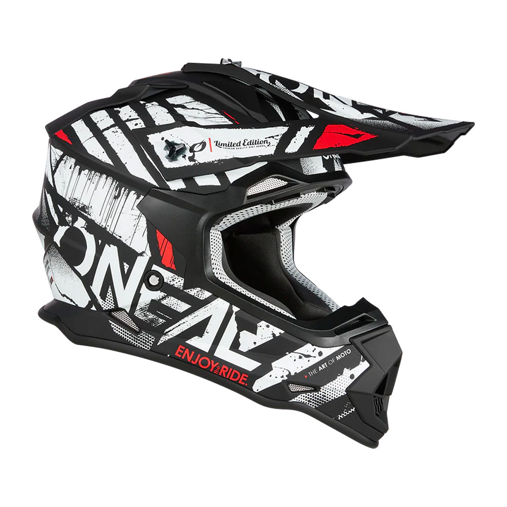 Kaciga ONEAL Cross 2SRS GLITCH crno bela