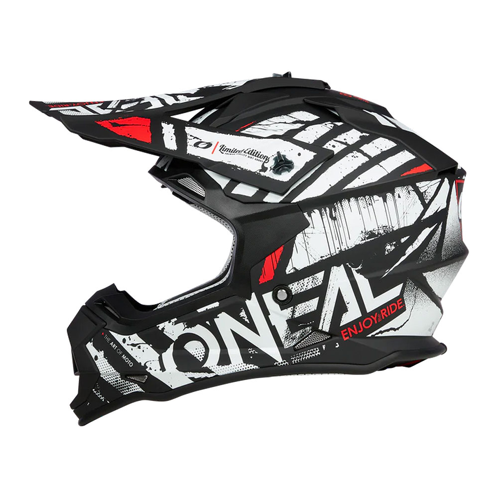 Kaciga ONEAL Cross 2SRS GLITCH crno bela