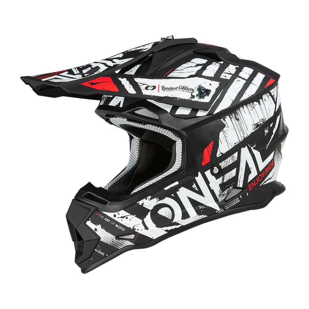 Kaciga ONEAL Cross 2SRS GLITCH crno bela XL