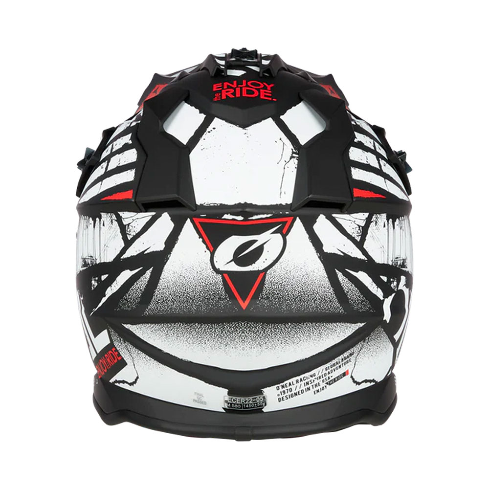 Kaciga ONEAL Cross 2SRS GLITCH crno bela XL