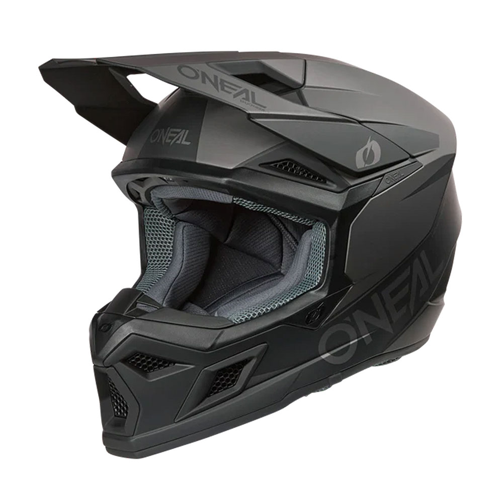 Kaciga ONEAL Cross 3SRS SOLID crno siva XL