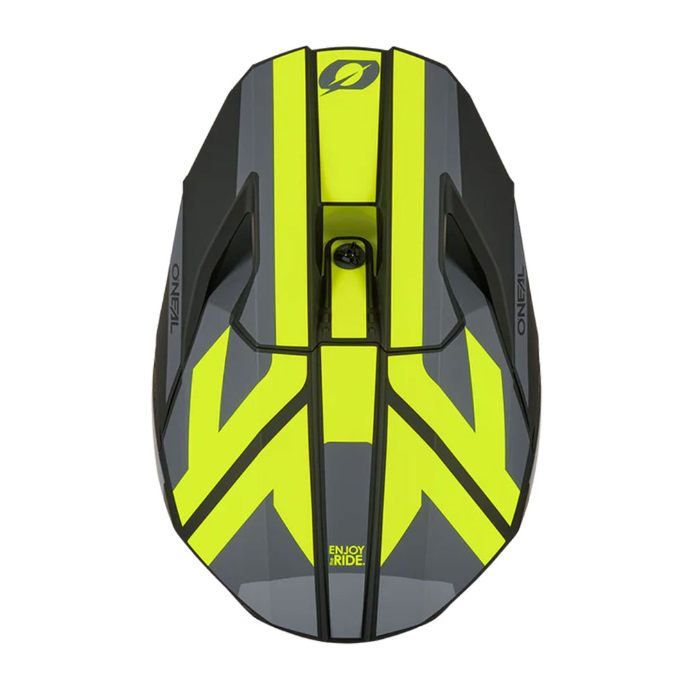 Kaciga ONEAL Cross 3SRS RIDE crno sivo žuta L