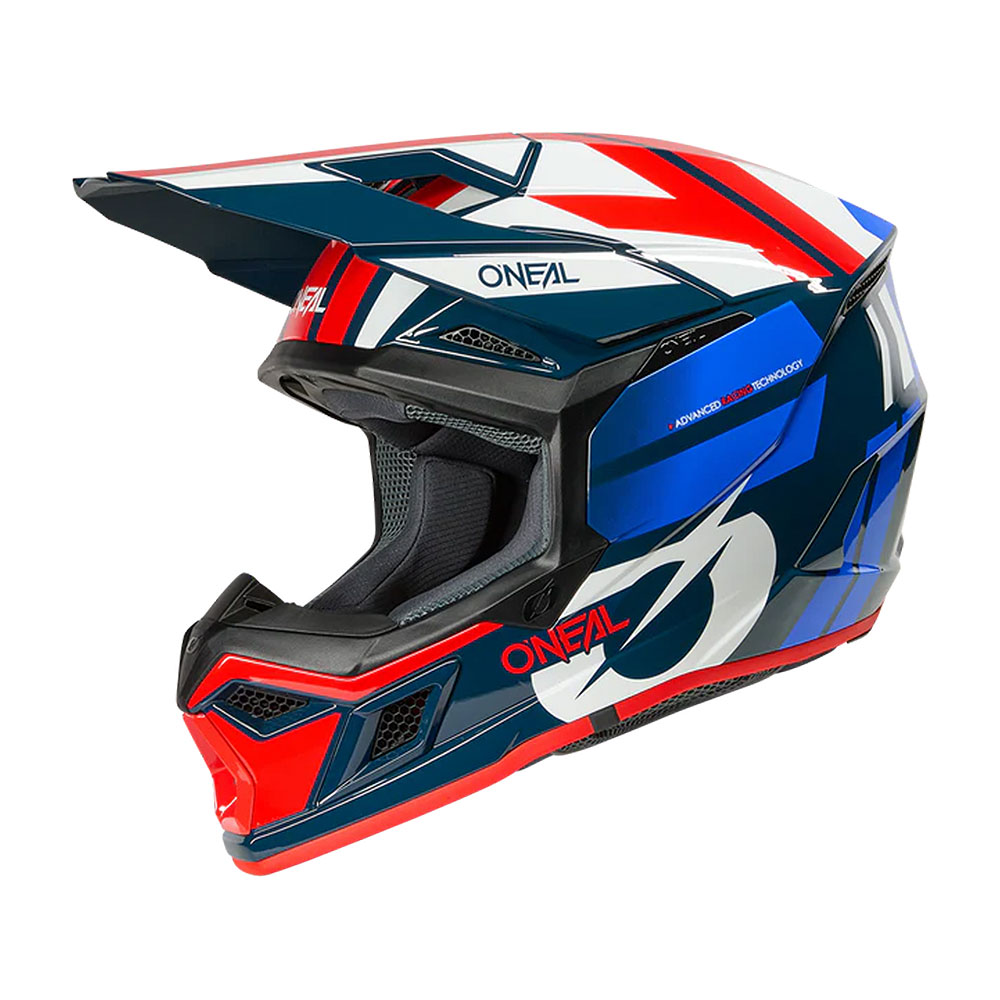 Kaciga ONEAL Cross 3SRS RIDE plavo belo crvena L