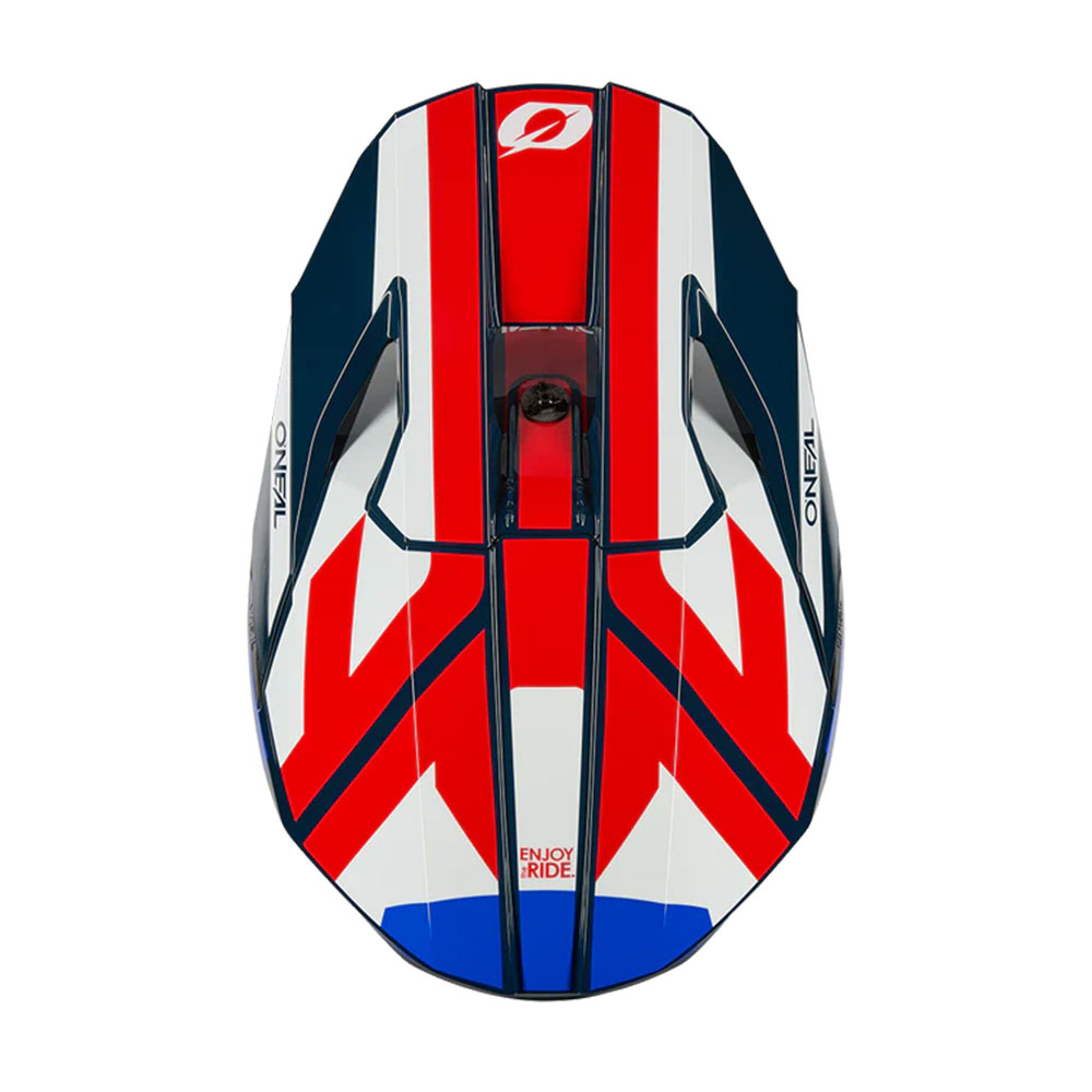 Kaciga ONEAL Cross 3SRS RIDE plavo belo crvena L