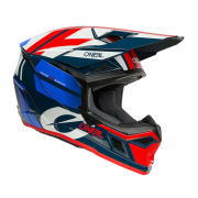 Kaciga ONEAL Cross 3SRS RIDE plavo belo crvena XXL