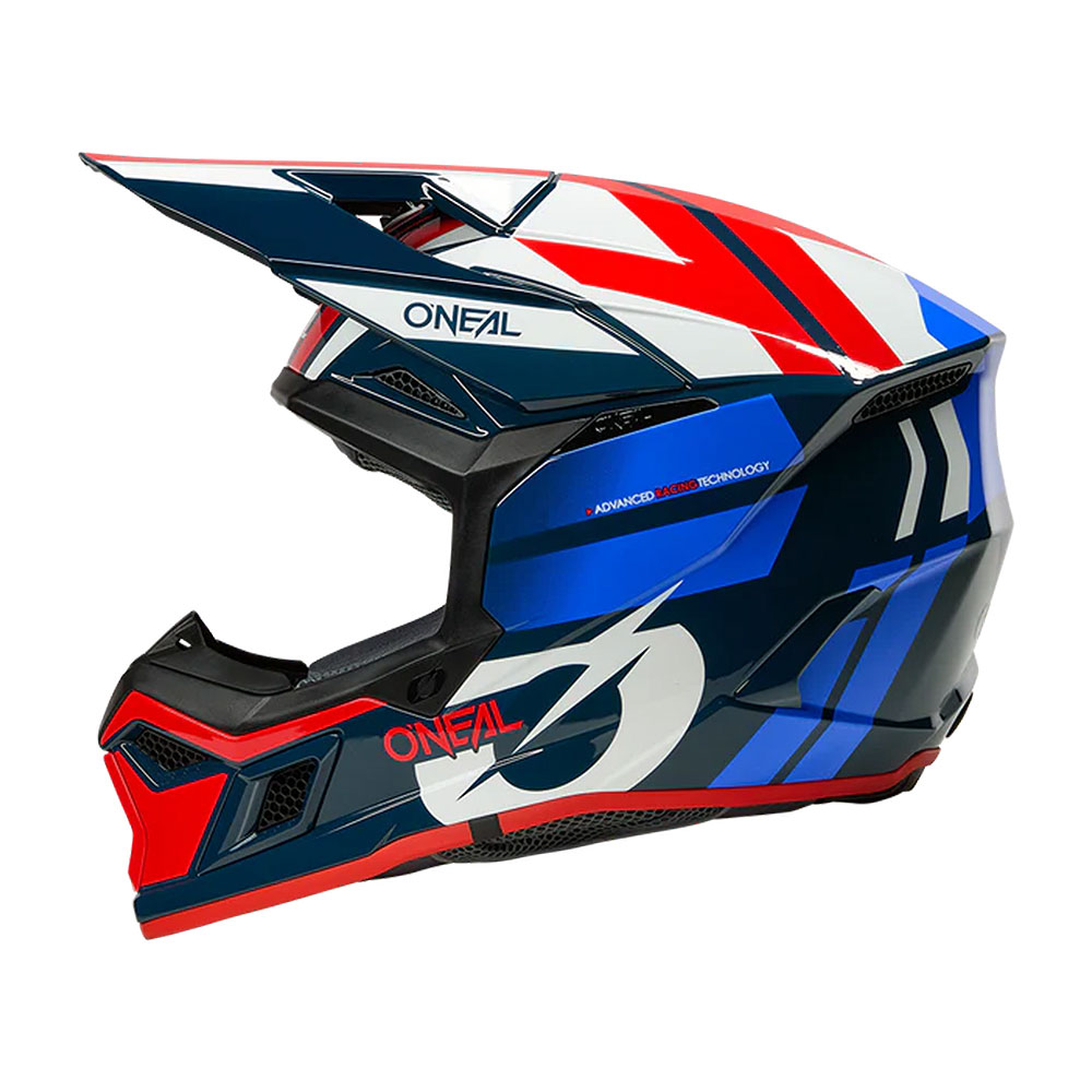 Kaciga ONEAL Cross 3SRS RIDE plavo belo crvena XXL