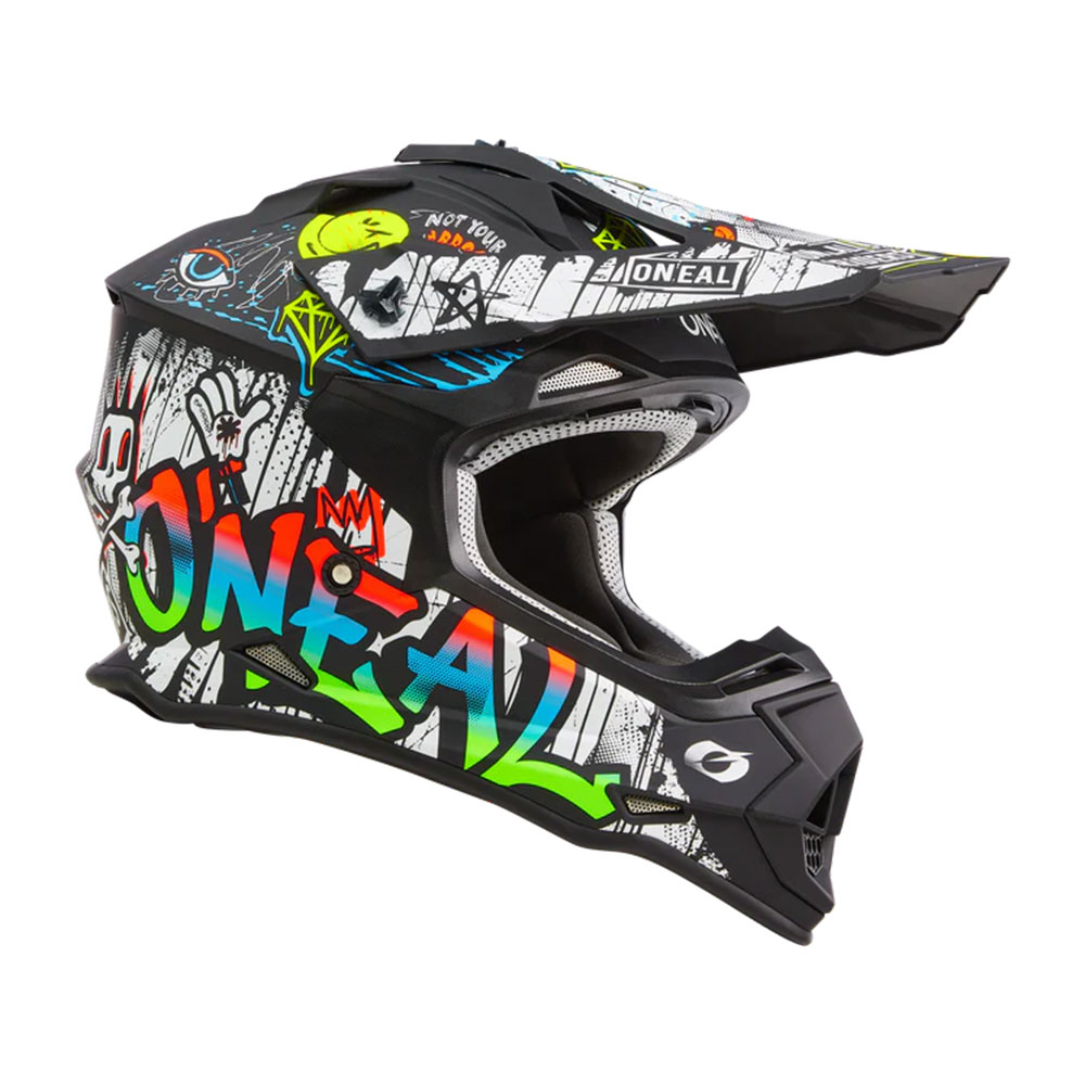 Kaciga ONEAL Cross 2SRS RANCID crno bela