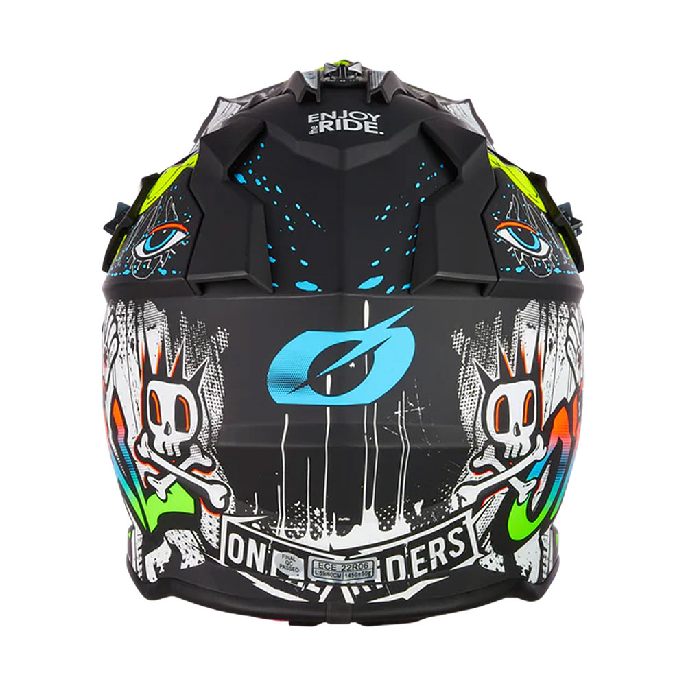 Kaciga ONEAL Cross 2SRS RANCID crno bela