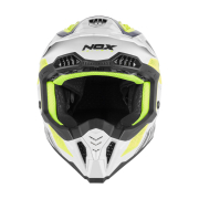 Kaciga NOX Cross N634 STORM žuto plavo bela L