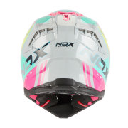 Kaciga NOX Cross N634 STORM nardo sivo roza L