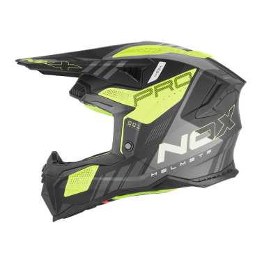 Kaciga NOX Cross N634 STORM žuto mat crna L